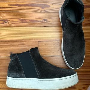 VINCE grey platform sneakers